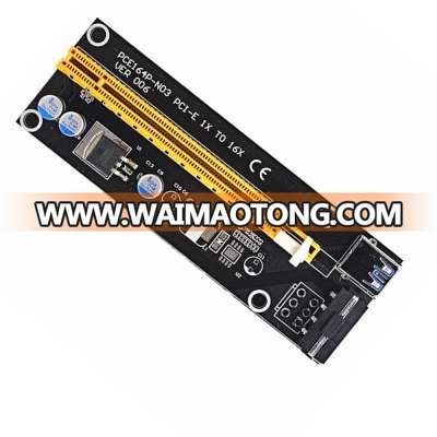 PCI-E PCI Express Riser X1 X16 USB 3.0 For Bitcoin Litecoin Mining Graphics Card With SATA Power