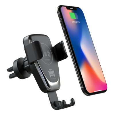 Hot car phone holder 10w qi Car Wireless charger for iPhone X Samsung S10 S9 S8 phone holder car phone charger in air vent