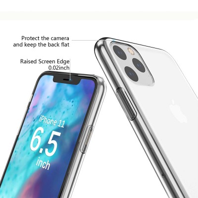 Hot Phone case and accessories Ultra thin Slim Clear Soft TPU Cover for iPhone 11 XI 2019 case Support Wireless Charging